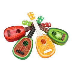 1 шт. имитация фруктов мини-гитара может играть музыкальный инструмент Детская Игрушка музыкальный умный инструмент игрушки легко для