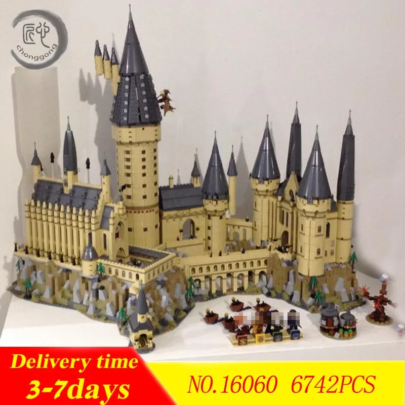 

New Harry Magic Hogwarts Castle fit harry potter castle city creator Building Blocks Bricks Kid 71043 kid DIY Toys gift