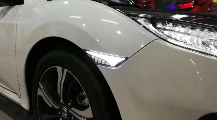 EOsuns led желтый указатель поворота дневной свет дневные ходовые огни габаритный фонарь для Honda civic 10th