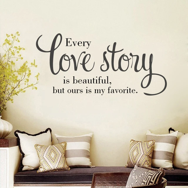 G59 English Letters Wall Tattoo Love Story Quote Sticker Diy G59 English Letters Wall Tattoo Love Story Quote Sticker Diy Home Living Room Bedroom Decoration Art Decor Decal