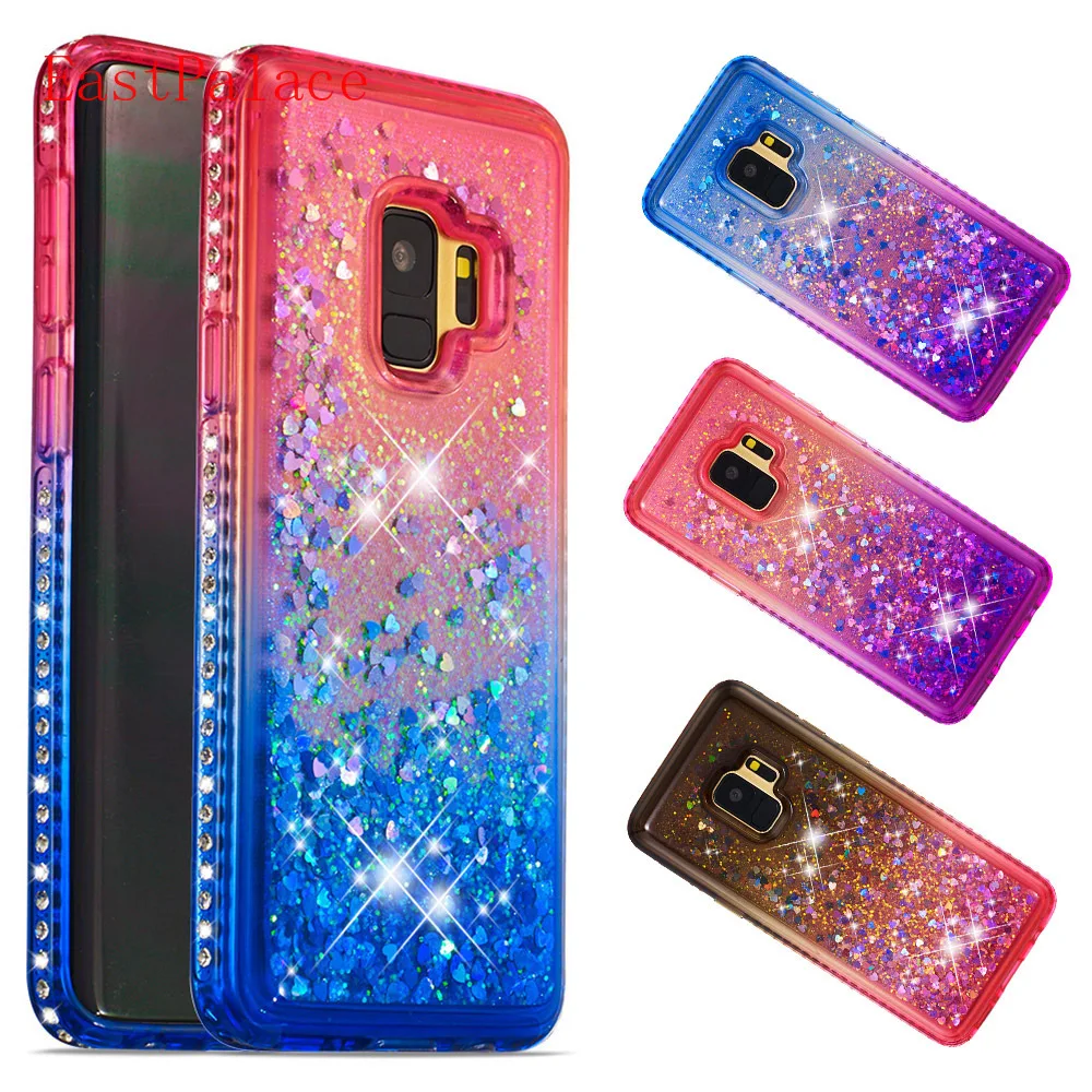 

Luxury Quicksand Glitter Shockproof Slim Hybrid Case for Samsung Galaxy S9 S8 J4 Plus J5 J7 Note9 Phone Cover Diamond Bumper