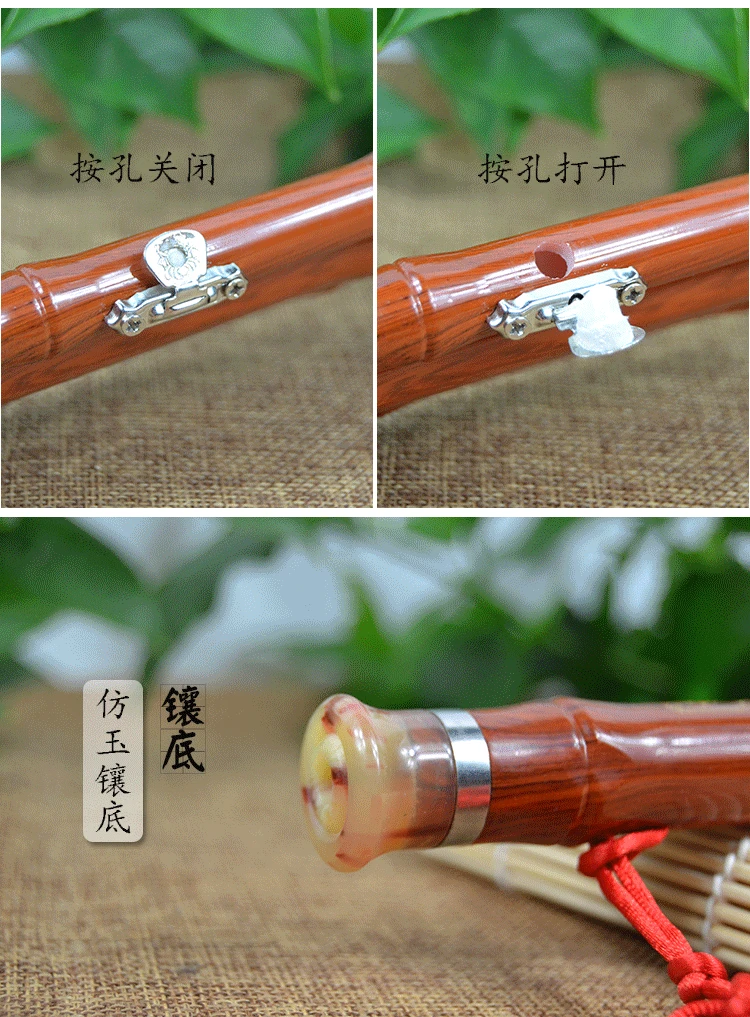 Three-tone Chinese Traditional Hulusi Flute Cupronickel Tube detachable Bakelite Flauta Key of C/bB With Case Clarinet