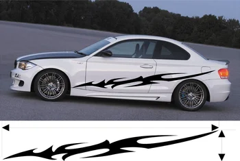 

For 2Pcs VINYL GRAPHICS DECAL KITS CAR BOAT TRUCK CUSTOM SIZE COLOR VARIATION F1-35 Car styling