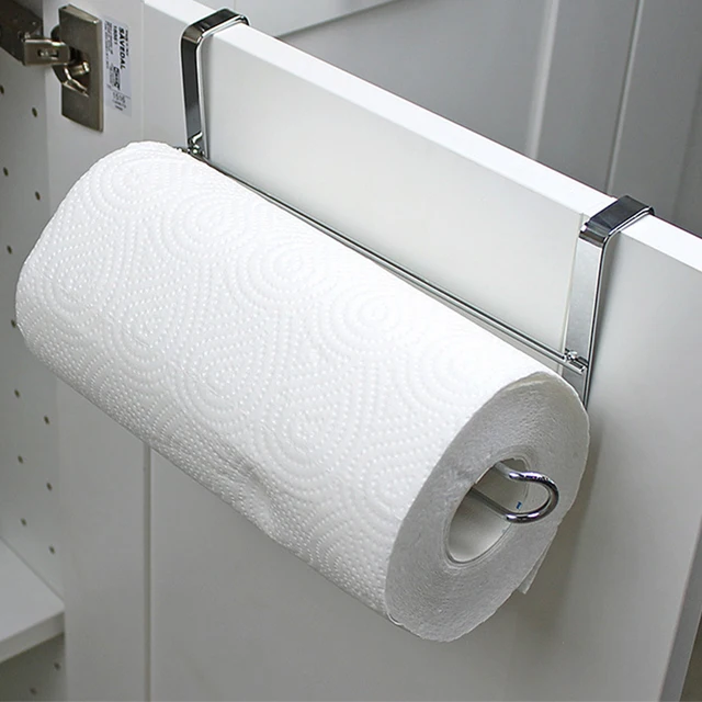 Kitchen Portable Paper Towel Rack Roll Holder Cabinet Kitchen Portable Paper Towel Rack Roll Holder Cabinet Hanging Shelf Organizer Bathroom Accessories