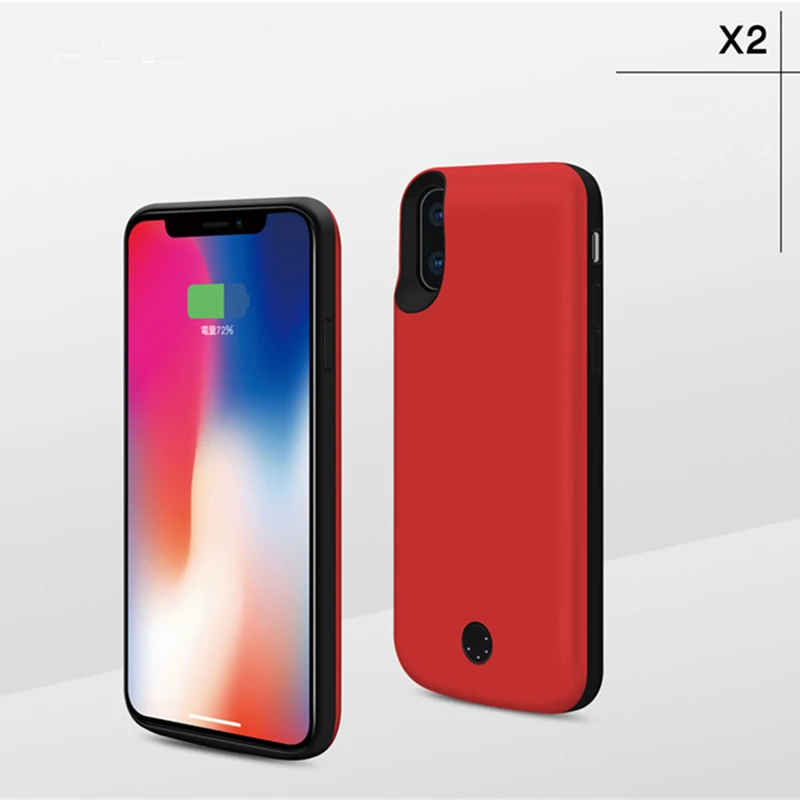 5000 мАч батарея зарядное устройство чехол для iPhone X XS Power внешний задний зажим