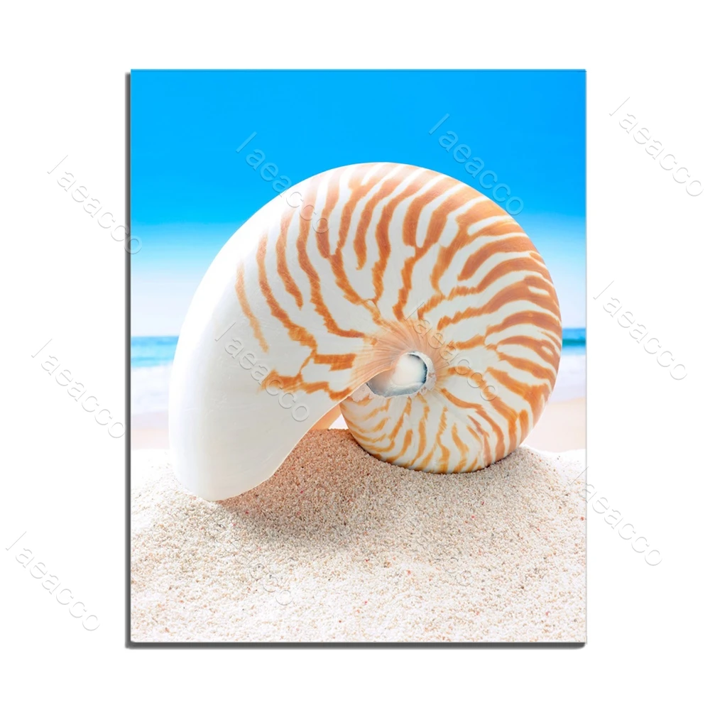 

Conch Bench Seaside Seascape Blue Sky Canvas For Home Bedroom Bathroom Decoration Frameless Posters Painting Artwork Picture