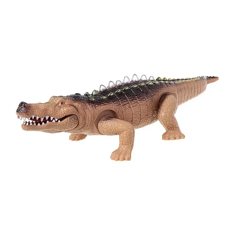 

Electric Crocodile Toy Simulation Crawling Alligator with Light Effects Fun Toy
