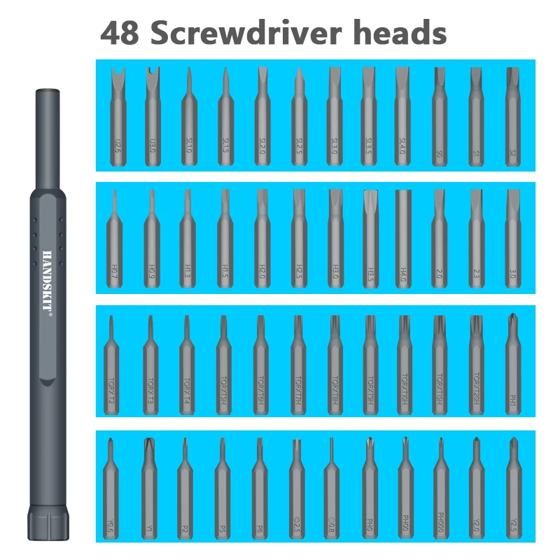 Прецизионный Набор отверток 48 В 1 Многофункциональный магнитный Набор отверток для телефонов планшетных ПК инструмент для ремонта электроники