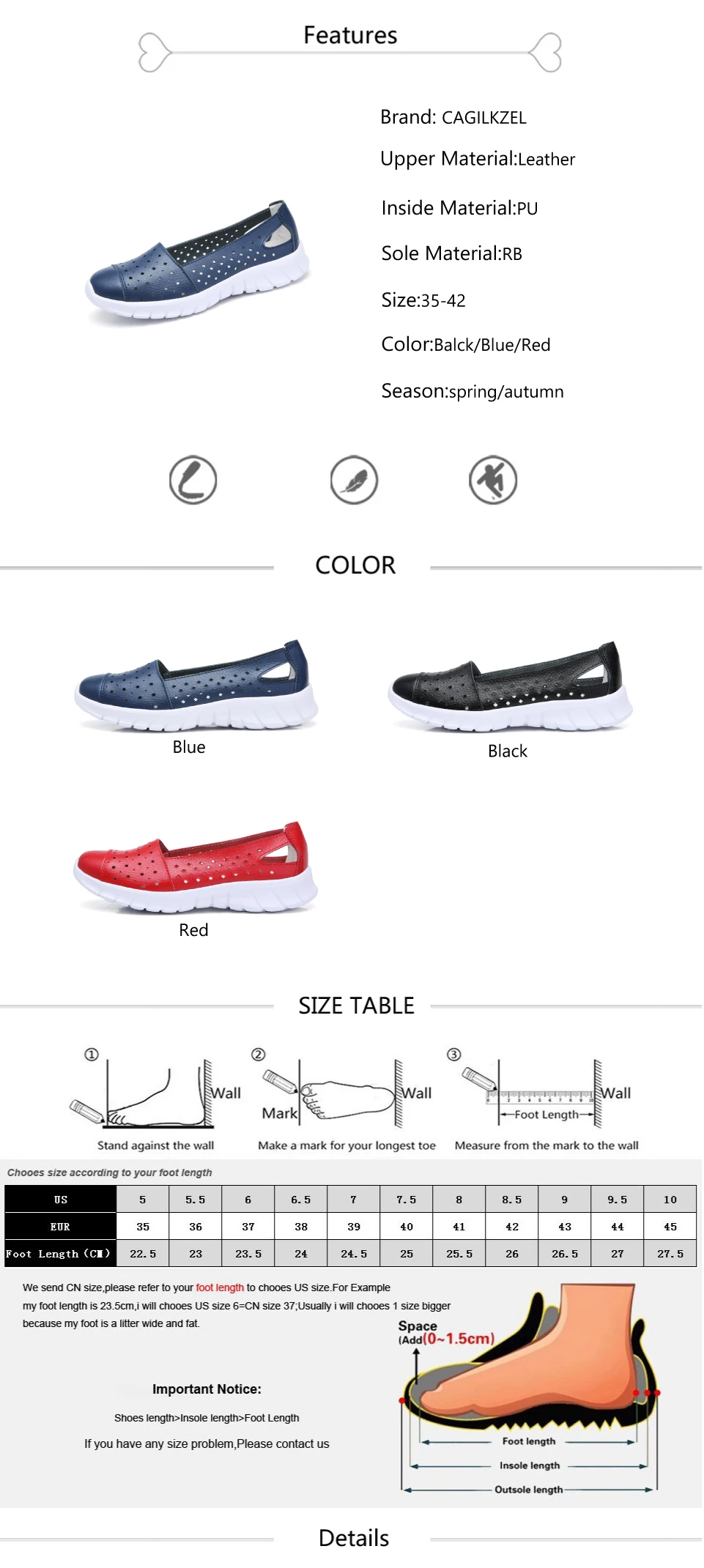 2019 Summer women flat shoes genuine leather cutout ballet flats shoes flats ladies slip on loafers nurse boat shoes (2)