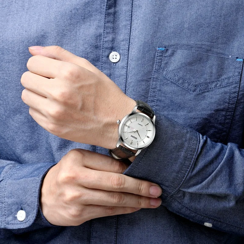 

DOM men watch top Luxury Men Quartz Analog Clock Watches hours Complete Calendar