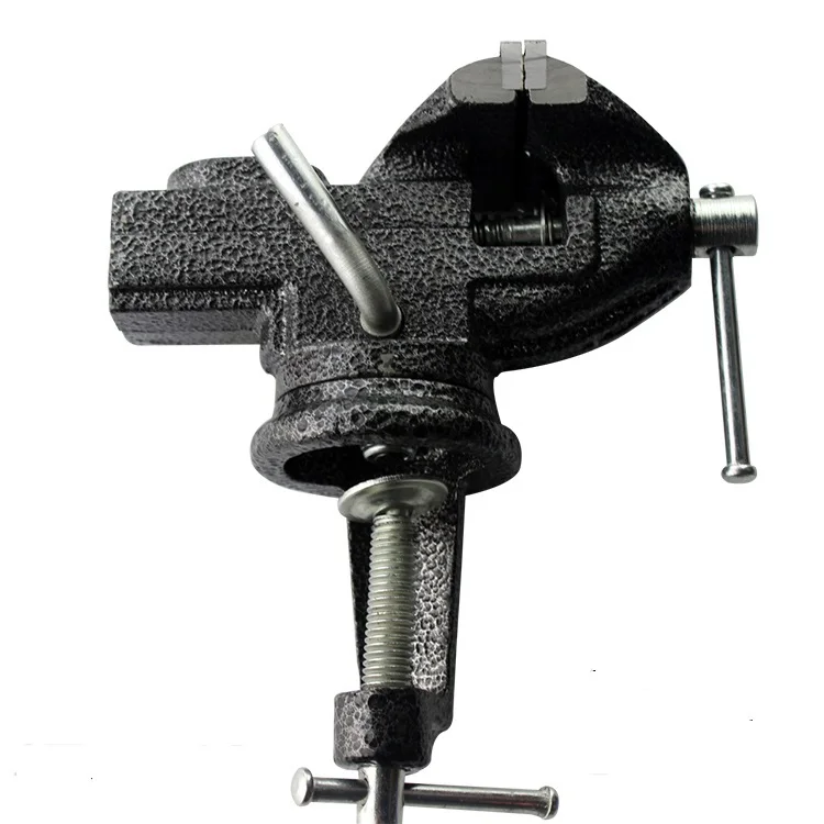 

best Table Bench Vise with Locking 360 degree Swivel Base Table top Clamp Clamps Cast Steel