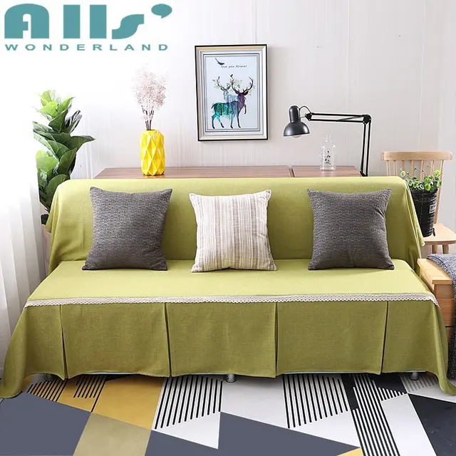 Buy Solid Color Sofa Covers for Living Room Furniture Covers European Style