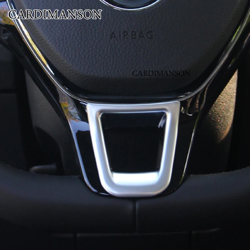 Хромированная отделка на руль автомобиля для Volkswagen VW Golf MK7 Jetta MK5 MK6 2015 Polo 2014-2015 Passat
