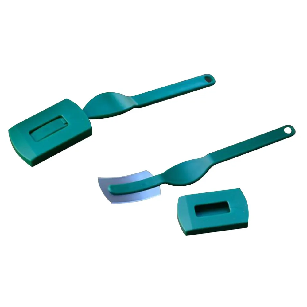 

Carbon Steel ABS Bread Lame Dough Baguette French Cooking Bagel Curved Knife Cutter with Cover for Chefs Bakers Makers Cooks