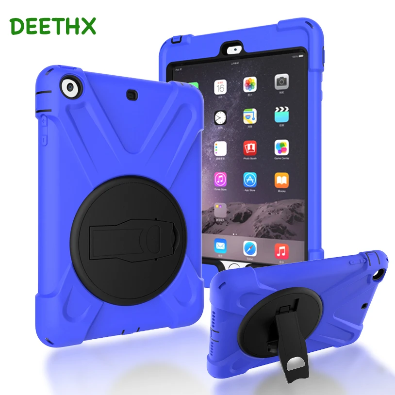 

New style Tablet Case For Apple iPad mini 1 2 3,Heavy Duty Shockproof Hybrid Rubber Rugged Hard Protective Skin Shell Cover Case