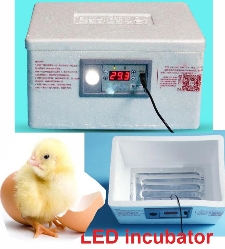 

20 Position Automatic Digital Family Eggs Incubator Chicken Poultry Hatcher Foam Waterbed Incubator Farm Incubation Tools 12V