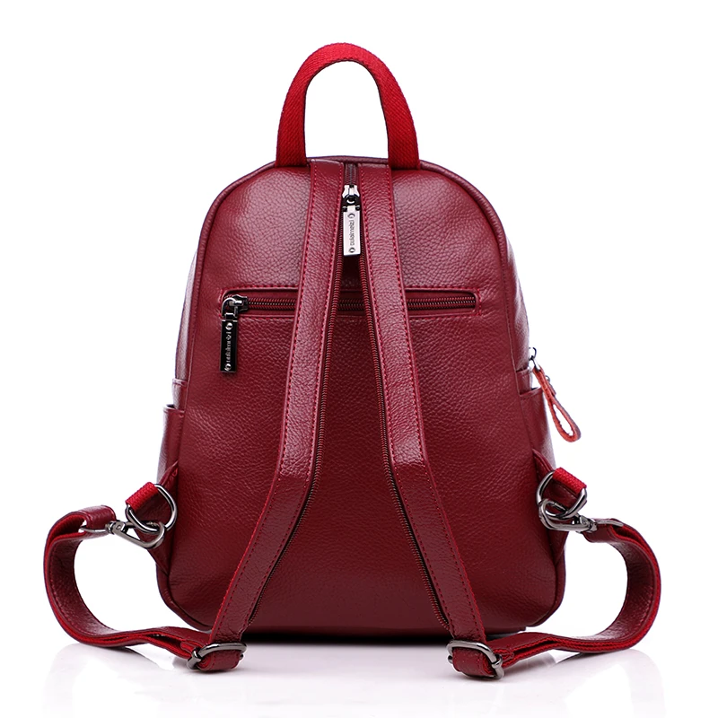 Женские кожаные рюкзаки для девочек, школьные сумки в консервативном стиле, винтажный рюкзак для путешествий, женский рюкзак