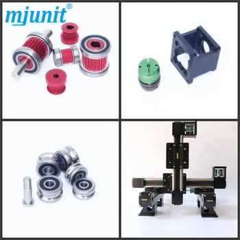 

mjunit miniature 3d printer linear guide/linear guide block/belt drive linear guide rail