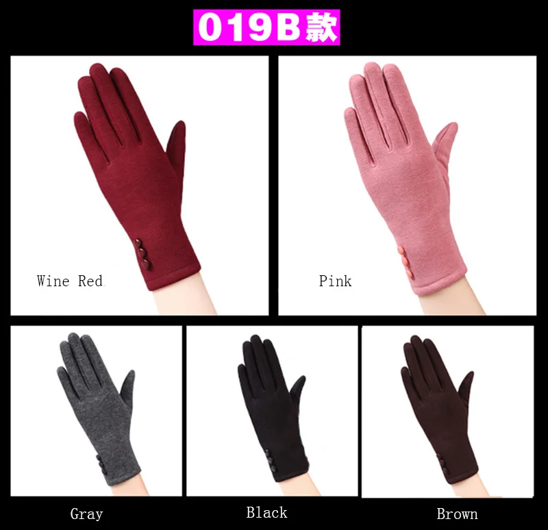 Новые Модные Элегантные женские теплые кружевные перчатки с сенсорным экраном, женские кашемировые длинные перчатки на осень и зиму, варежки Guantes 19A