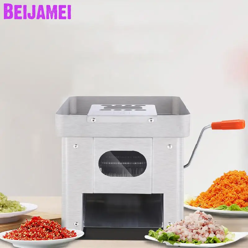 Электрическая мясорубка BEIJAMEI 120 кг/ч резак для мяса коммерческий слайсер машина