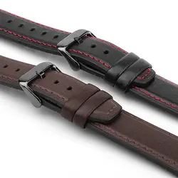 20 мм 2in1 кожа/кремнезема ремешок для lenovo часы X замена Браслет бизнес-стиль, кожаный браслет с металлической пряжкой bkack/коричневый