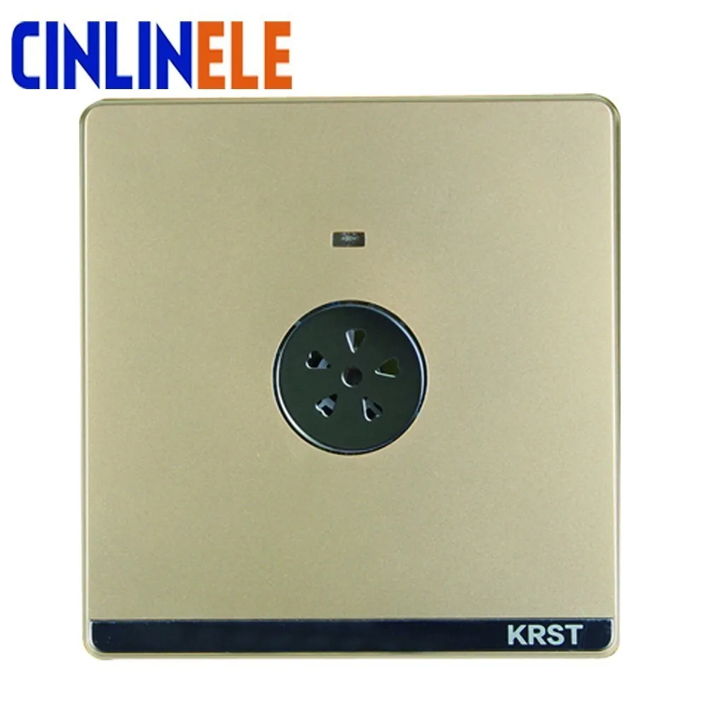 

Luxury Wall Switch Sound Switch Fine tune switch Gold Light Switch, AC 110~250V 10A No border design 86mm * 86mm