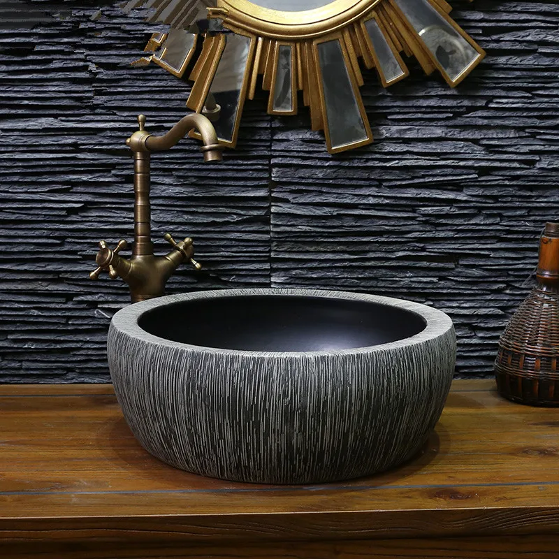 Antique Handmade Europe Vintage Style Lavobo Ceramic Bathroom