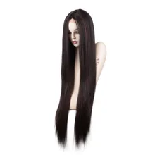 40 дюймов длинные шелковистые прямые синтетические парики на шнурках для женщин термостойкие Натуральные Цветные волосы