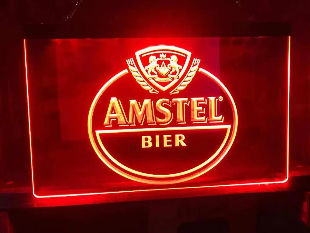 AMSTEL пивная бар Клубная светодиодная неоновая вывеска оптом и в розницу|Таблички