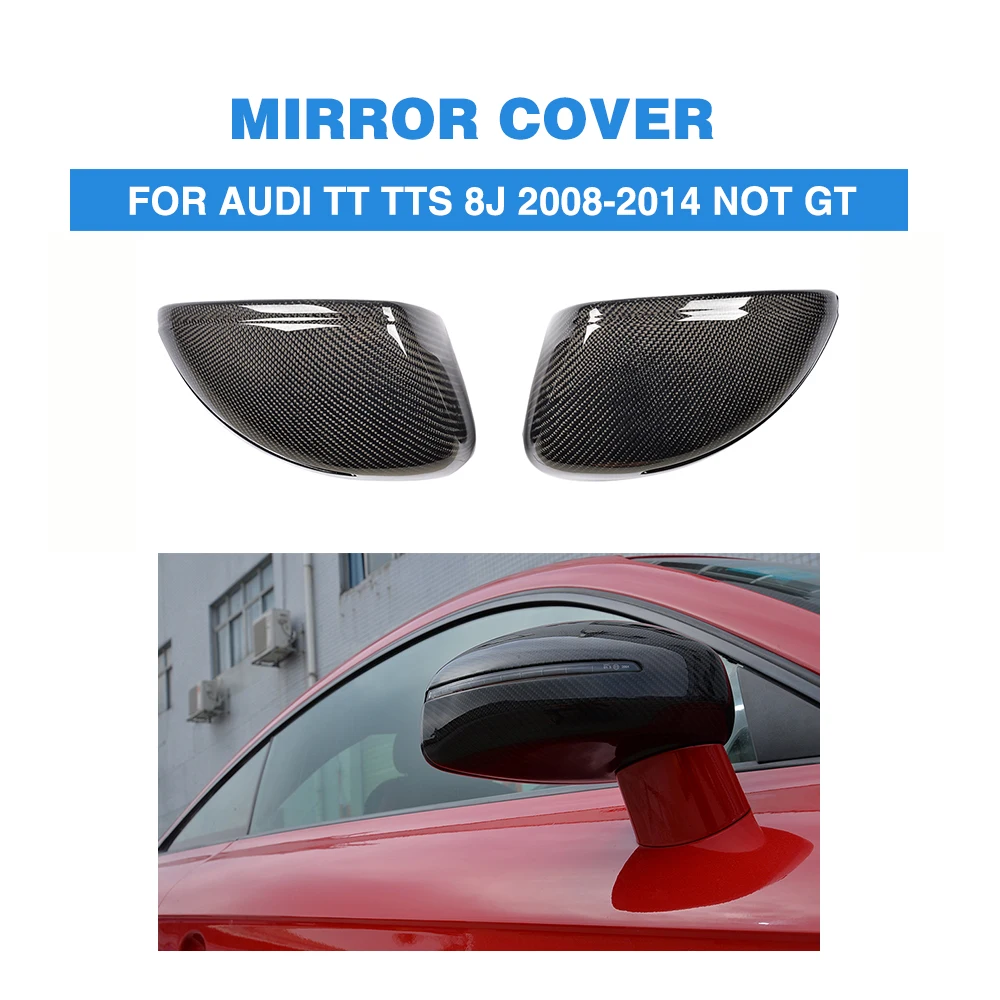 Replacement style Carbon fiber Car Side Rear View Mirror Cover for Audi