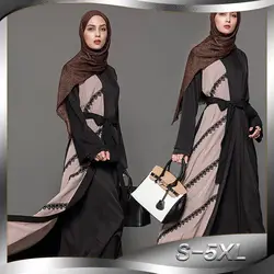 Мода женское мусульманское платье лоскутное кружева турецкий мусульманская одежда для Дубай платье плюс Размеры 5XL марокканский кафтан
