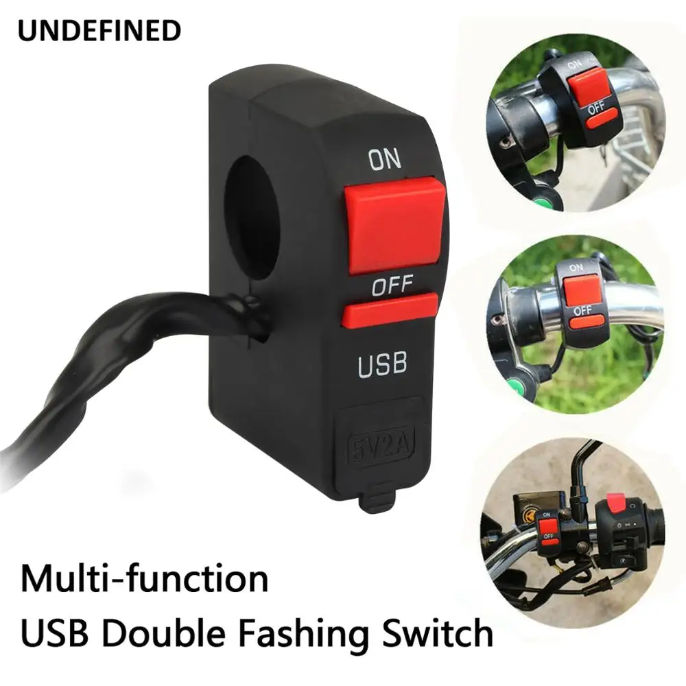 7/8 &quot22 мм мотоциклетные переключатели кнопка электрический USB Автомобильное