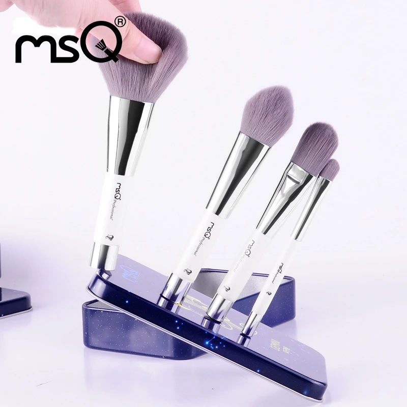 Набор кистей для макияжа MSQ 6 шт. кисти из синтетических волос портативная Кисть с