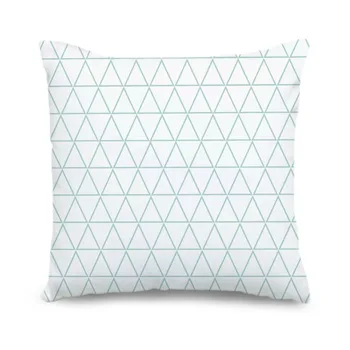 

Soft Green Geometric Pattern of Throw Pillow Covers Fantastic Wholesale 45*45cm Unique Custom Pillowcase for Bedroom Favor Decor