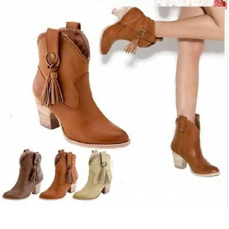 Botines tipo vaquero para mujer Clearance