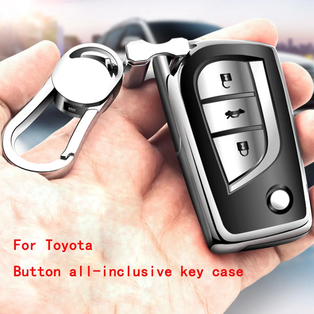 Мягкий ТПУ чехол для автомобильного ключа дистанционного управления Toyota Auris Corolla