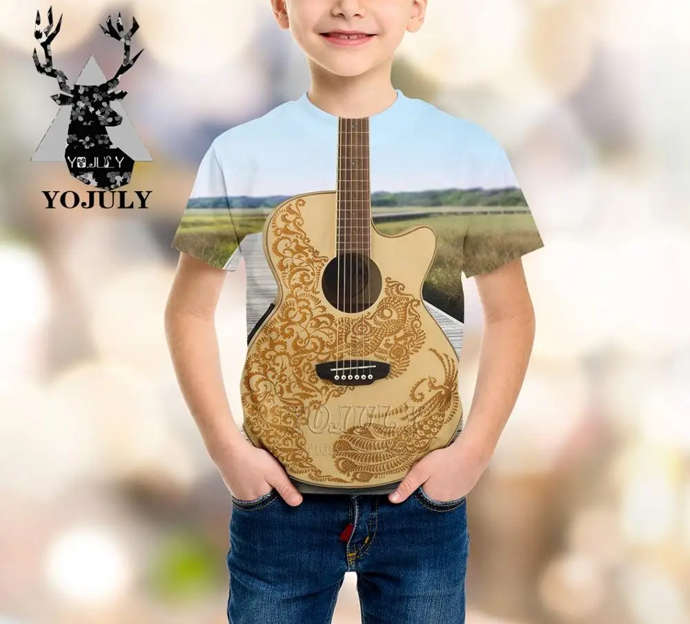 Guitar Children/'s Kids T Shirt