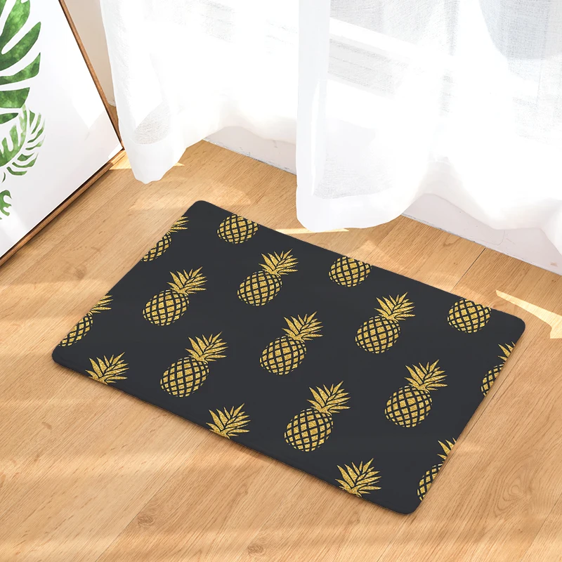 Cross-border law Laiwu 3d printing carpet pineapple bedroom home living room carpet cartoon printing mats mats custom