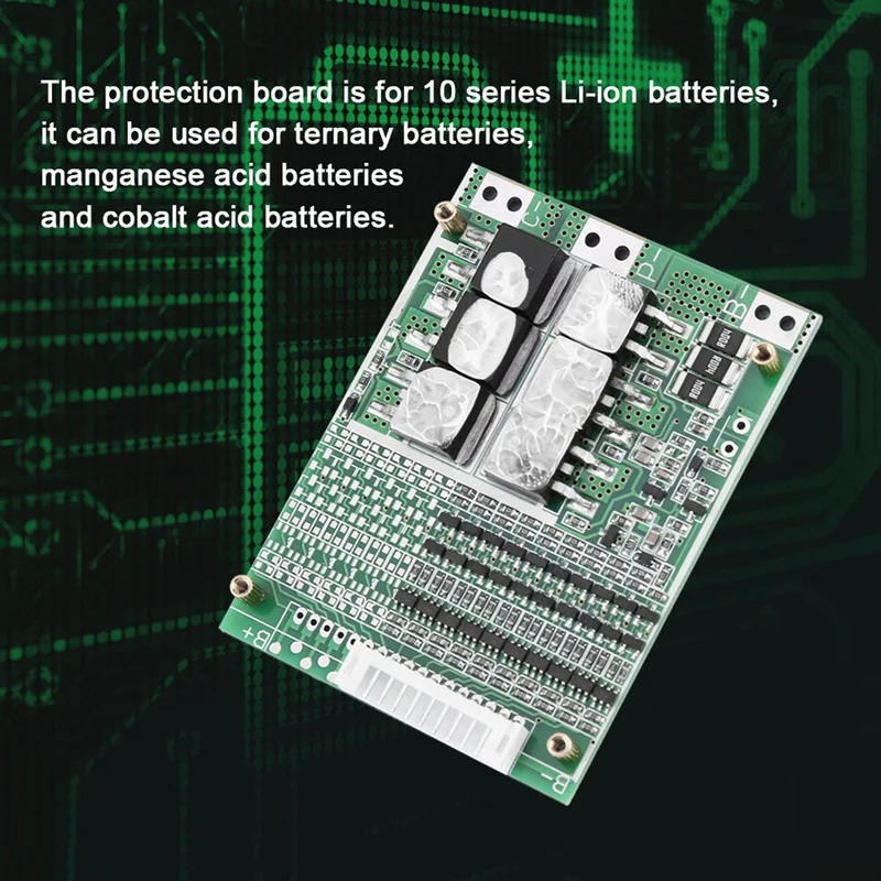 10S 36V 35A литий ионный Литий полимерный аккумулятор Защитная плата Bms Pcb для