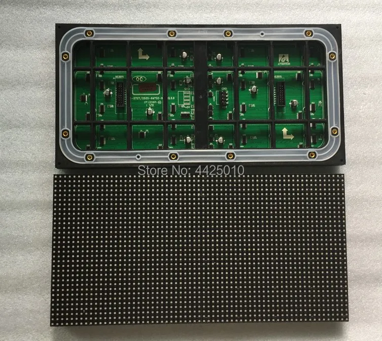 

P5 outdoor LED Display module HUB75 interface ASLLED P5 SMD 2727led 320*160mm IP65 Containing wire