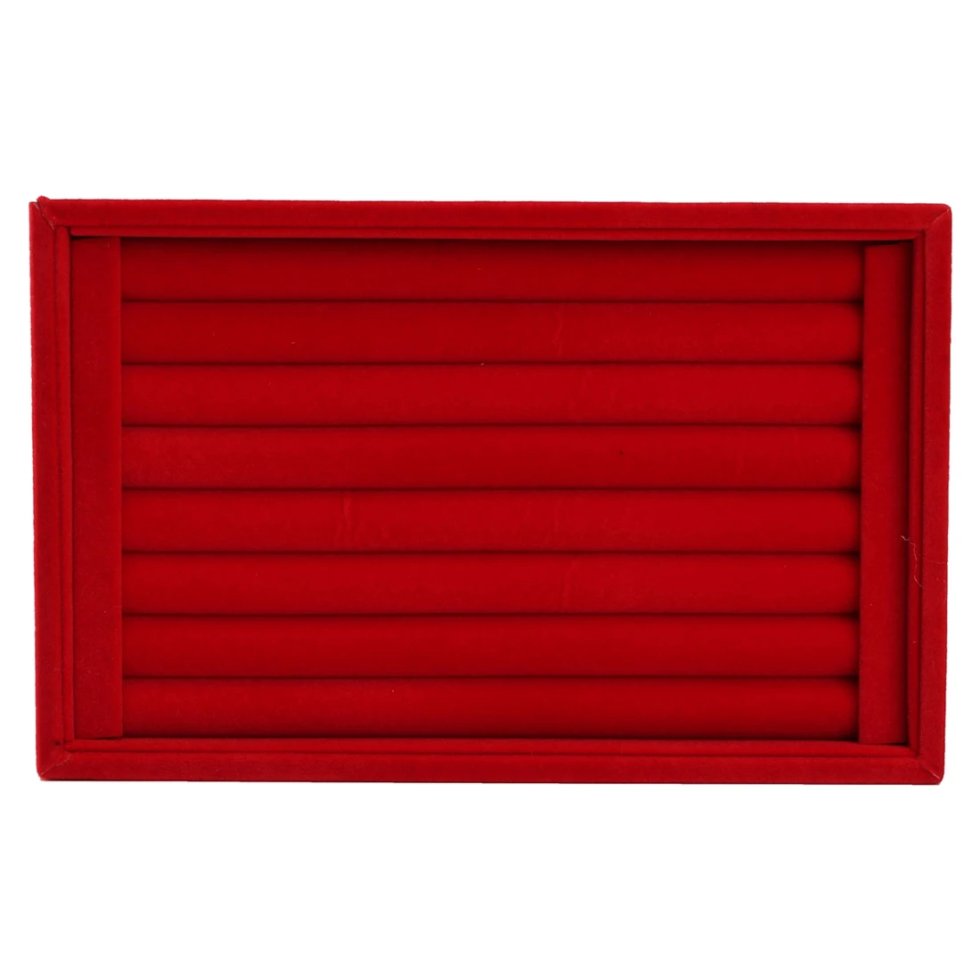 Красный цвет фланель для ювелирных изделий витрины для колец органайзер для сережек rangement bijoux