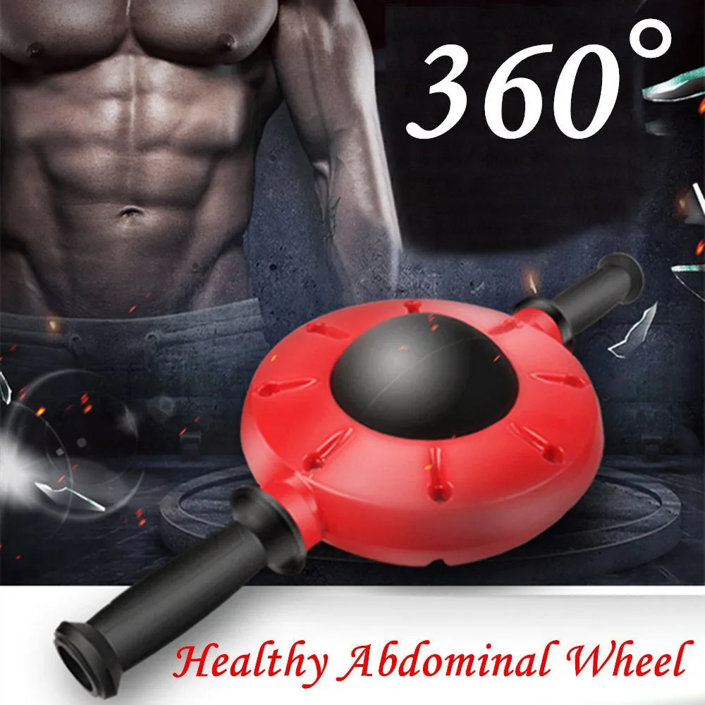 360 градусов Полноразмерное колесо без шума Ab роликовый мышечный тренажер оборудования для фитнеса Нескользящая тренировка массажер для тела