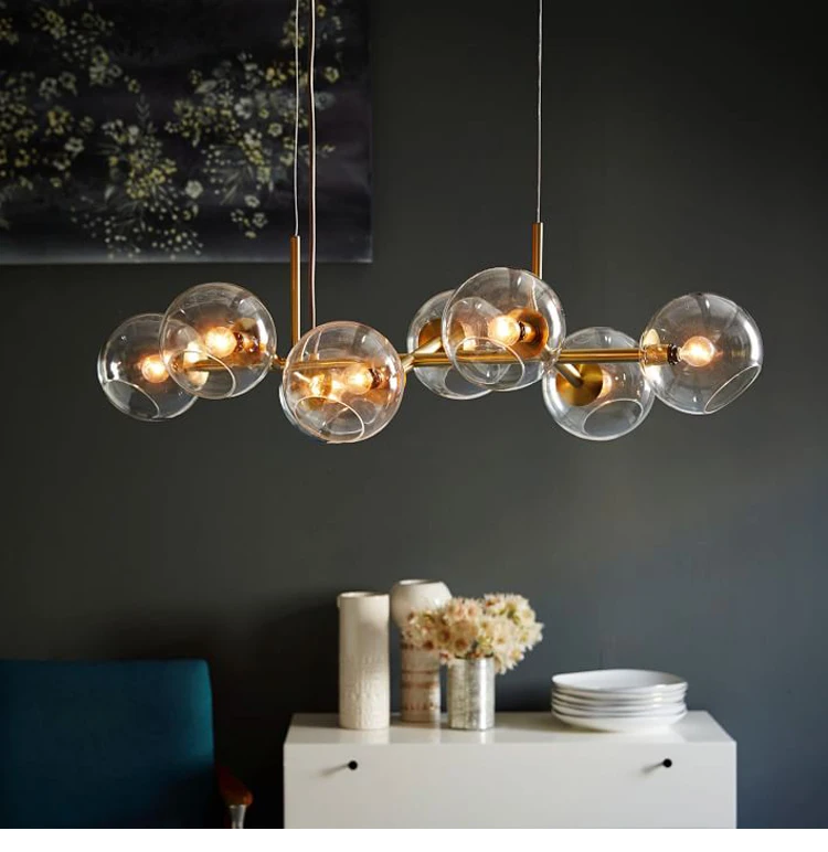 Straight 8/12 Light Glass Globe Beans Chandelier Drope Light For Dining Room Lustre E27 Led Chandelier Lamparas Lighting Straight 8/12 Light Glass Globe Beans Chandelier Drope Light For Dining Room Lustre E27 Led Chandelier Lamparas Lighting