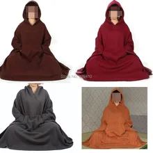6 цветов, зима-осень, унисекс, плащ для медитации, костюмы буддийских монахов, халат, дзен, теплая одежда, накидка, красный/коричневый/серый