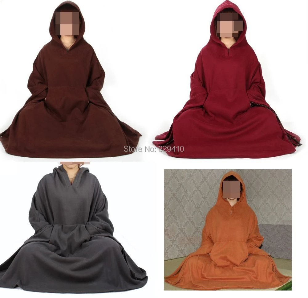 6color Winter Autumn Unisex Meditation Cloak Buddhist Monks Suits Robe Zen Lay Warm Clothing Mantle Cape Red Brown Gray Cape Red Winter Winterzen Zen Aliexpress