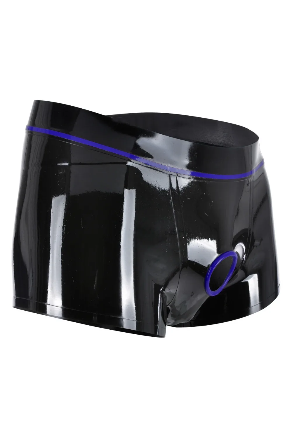 

Men Latex Boxer Open Crotch Ring Hole Customized