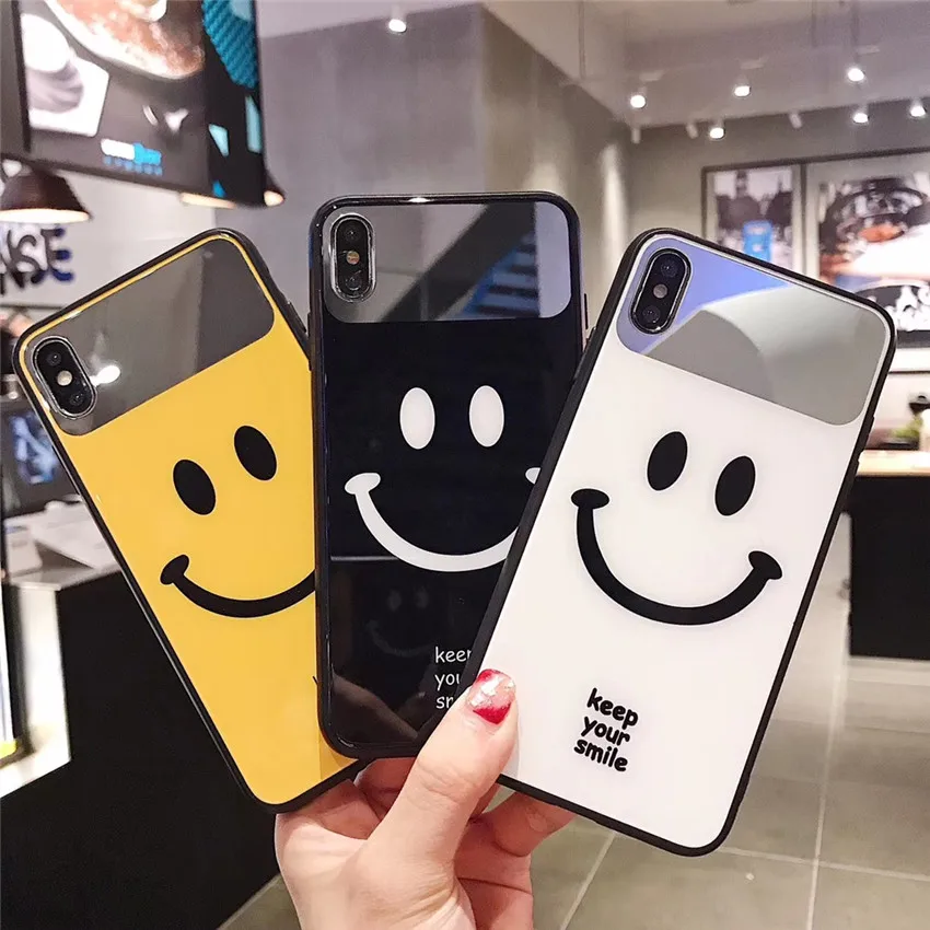 

1pcs/lot Applicable to the XS MAX/6/7/8 plus of the iPhone with makeup mirror XR/XS mirror glass case china post