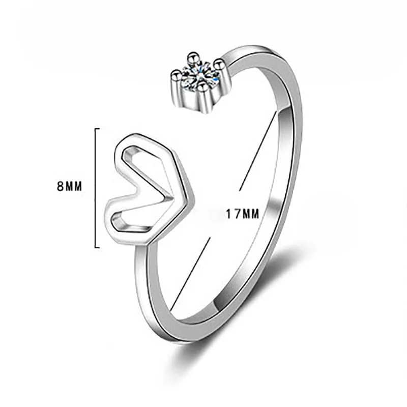 

T38 wholesale 2019 style cheaper and good quality ring for lover and summer Surface mail 925 silver jewelry hot sell product