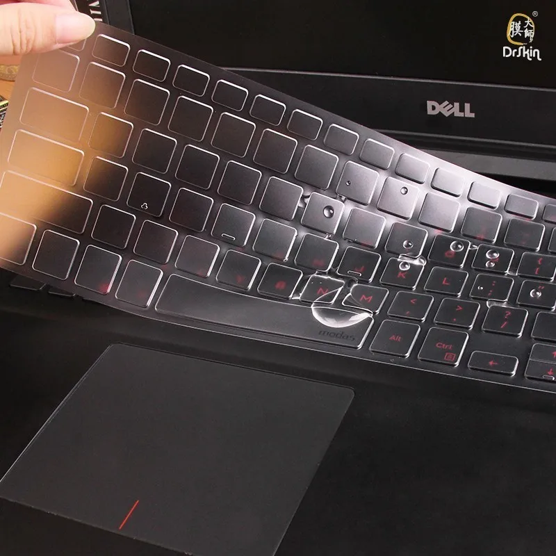 ТПУ крышка клавиатуры для DELL Ins 15 7577 7567 5570 5567 дюймов ноутбука Водонепроницаемая