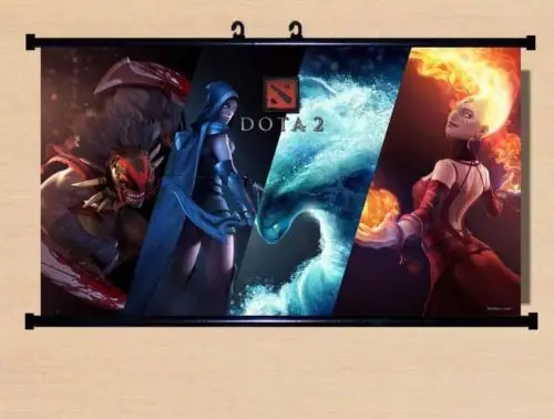  Home Decor Japan Wall poster Scroll Dota 2 Lina Cosplay Gift 2